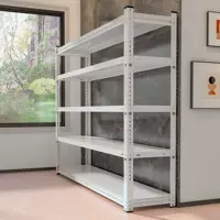 Стеллаж для хранения, складской угловой стальной стеллаж для выставки товаров, многоярусный напольный стеллаж для супермаркета, балкона, утолщенная железная полка