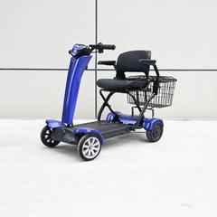 四轮电动折叠代步车老年人日常代步工具遥控折叠代步车电瓶车跨境
