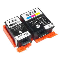 Compatible with Epson WF-100 printer ink cartridges: Black T215 (T125120), Color T215C (T2160)