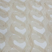 现货盘带3D立体弯曲波浪S花时装蕾丝绣花布婚纱礼服裙子面料