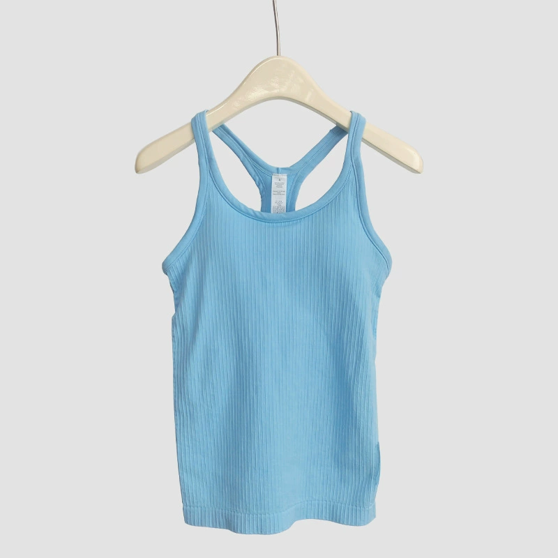 Long Yoga Vest (Women's) Breathable Detachable Sports Top with Removable Cups, 2–8 Sizes