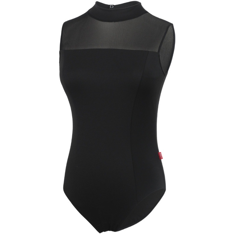 Ballet danza entrenamiento básico práctica ropa adulto Examen de arte femenino verano gimnasia ropa de cuerpo malla Halter mono