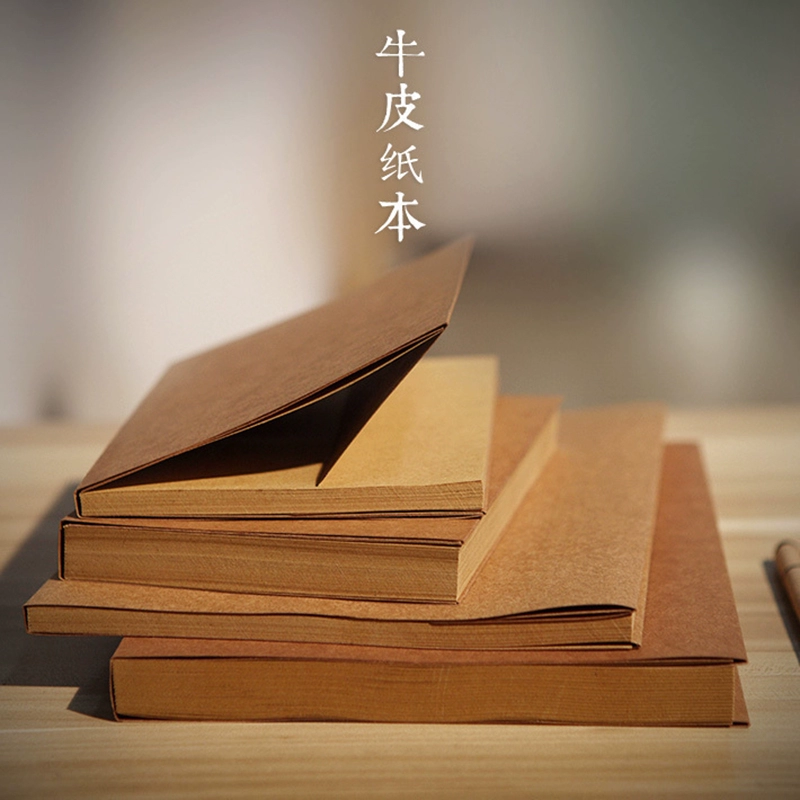 Retro leather book for students, increased thickness, graffiti, hand painting