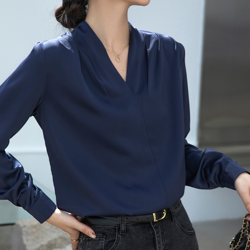 네이비 블루 긴소매