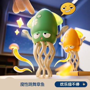 Cross-Border New Product Magic Dancing Octopus Electric Sensor Decompression Early Education Dancing Music Children's 61 Toys Wholesale