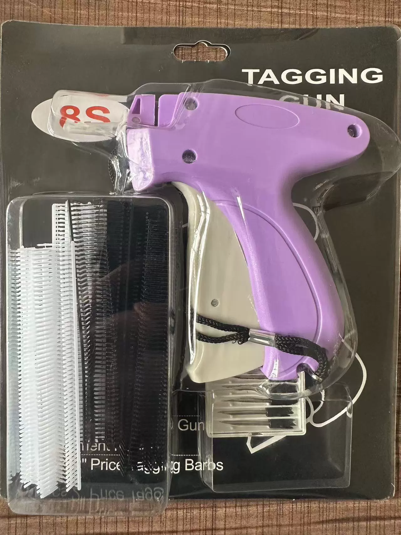 Tagging gun 9S, ABS+POM, with 1000 glue needles (8 mm) and 6 steel needles