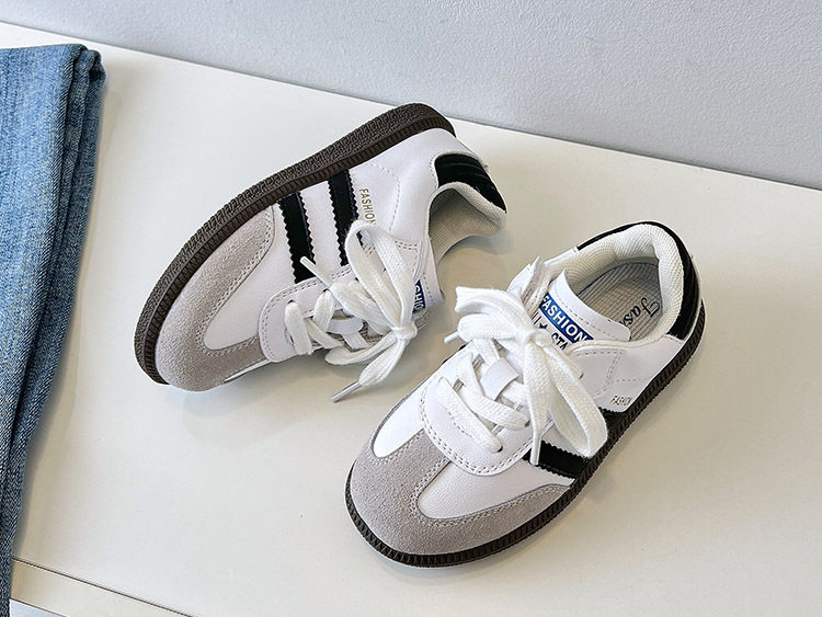 Herbst Neue Kinder Schuhe Mädchen Echtes Leder Dexun Kleine Weiße Jungen Leichte Rutschfeste Casual Forrest Gump_voghion.com
