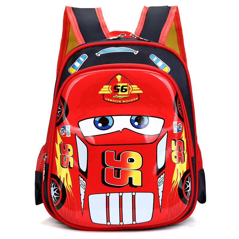 Nueva mochila infantil de dibujos animados mochila de jardín de infantes de gran capacidad mochila impermeable McQueen
