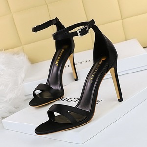 9926-7 European and American fashion party summer high heels with peep-toe with ultra fine silks and satins hollow out o