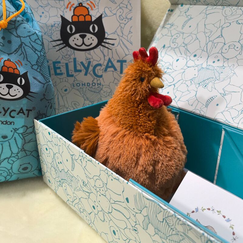 イギリスjellycatセシルひよこ雌鶏クルーニー雄鶏ぬいぐるみぬいぐるみ人形卸売り|undefined