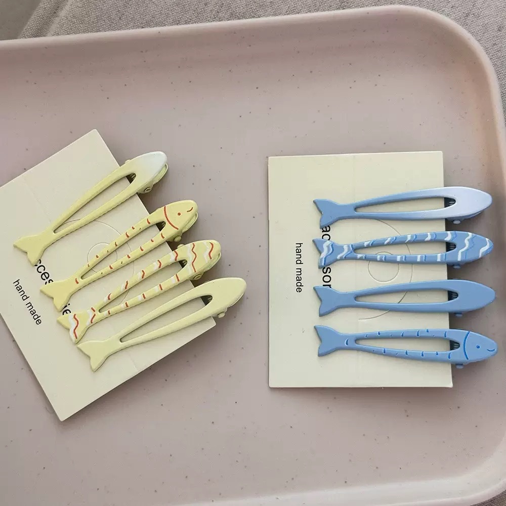 New Cute Cartoon Fish Hairpin Sweet Fresh Girl Duckbill Clip Summer Versatile Hair Accessory