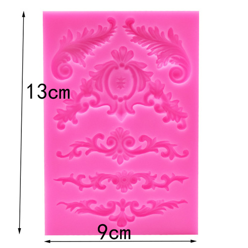 Elegant European Retro Lace Pattern Silicone Mold, Engraved Flower Chocolate Cake Decoration Fondant Mold