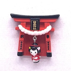 輸出日本高級神社東京風情観光記念品冷蔵庫ステッカー日本舞姫忍者装飾