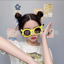 个性可爱卡通人物气氛搞笑闺蜜拍照墨镜 搞怪皮卡丘眼镜派对眼镜