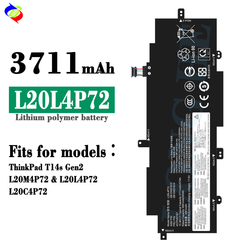Suitable for Lenovo L20L4P72 Notebook Battery ThinkPad T14S Gen2 L20M4P72 Wholesale