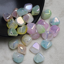 鼎奕冷月浮梦双色巴洛克22电镀亚克力珠子通孔散珠手机链饰品配饰