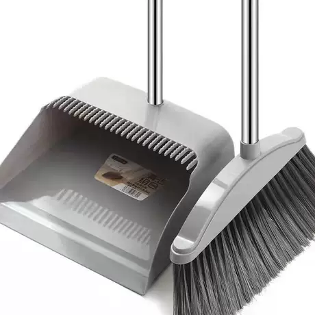 Nordic gray [broom and dustpan 2-piece set]