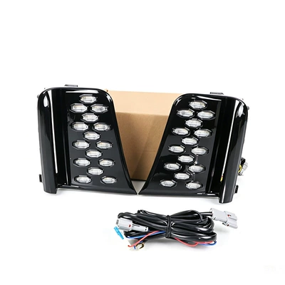Suitable for Ideal ONE daytime running lights, modified special LED daytime running lights with dynamic flowing turn signals (Gündüz işıqları) - three-colors-regular-white-light-flowing-yellow-light-for-turning-ice-blue-left-and-right-one-set