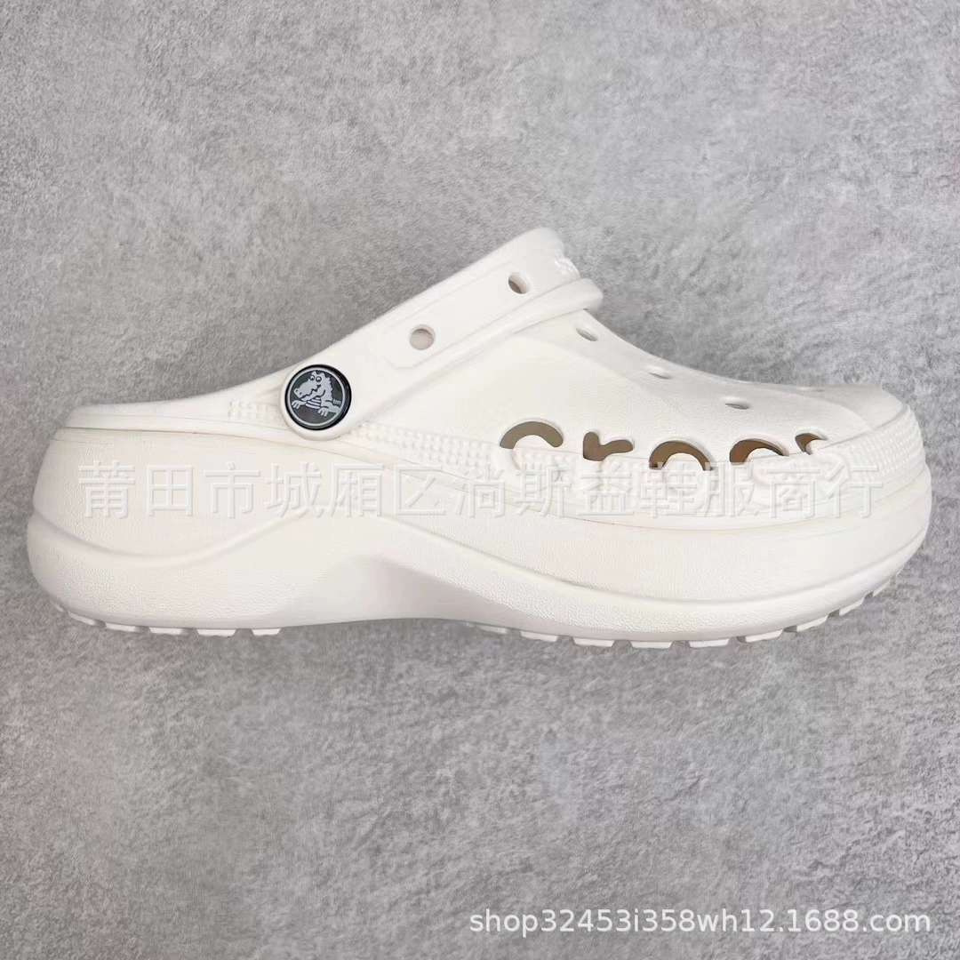 [Croc стиль как Yang Mi, маленький кит дырчатые туфли на толстой подошве для взрослых на улице, пляжная женская обувь 206302]