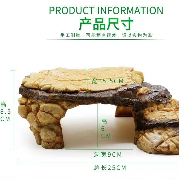 Paisajismo decoración sumergida agua roca escondite Mesa pequeño animal casa resina material productos