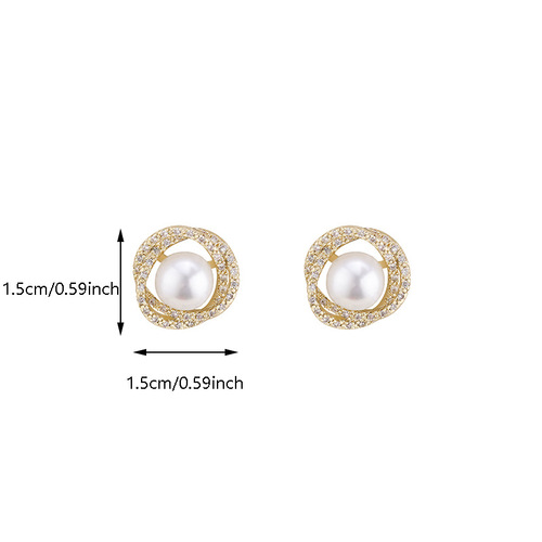 Women's  New Fashion Small Floral Wind Earrings, 925 Pure Silver Needle Earrings, Elegant and Refined, Light Luxury Autumn/Winter High-end Earrings