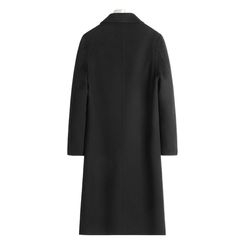 2025 ハイエンド 100% ウール両面ウールコート高級ウールコートメンズ膝上ウールコート卸売