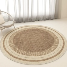 现代简约圆形地毯卧室衣帽间床边毯吊篮垫子家用客厅茶几防滑地毯