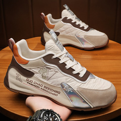 情侶款透氣休閒老爹鞋女內增高包底鞋四季百搭潮流時尚男士運動鞋