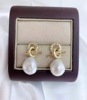 freshwater Pearl Baroque Ear Studs Hairpin style Retro Earrings temperament Simplicity Accessories 925 Silver needle