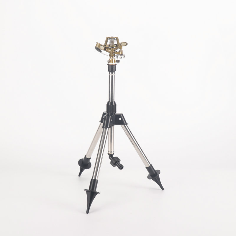 Rotación automática rociador soporte longitud telescópica 30cm - 50cm herramienta de riego de jardín paquete de boquilla verde