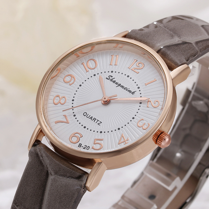 Vollautomatische neue wasserdichte Quarzuhr mit einfachem Gürtel, nicht mechanisch, für Damen_voghion.com