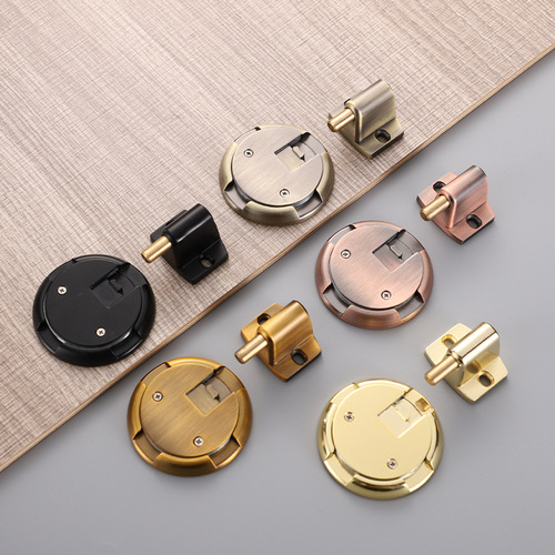 No punching, mechanical ground suction, non-magnetic push-type windproof door suction, automatic locking door, anti-collision door, zinc alloy door top