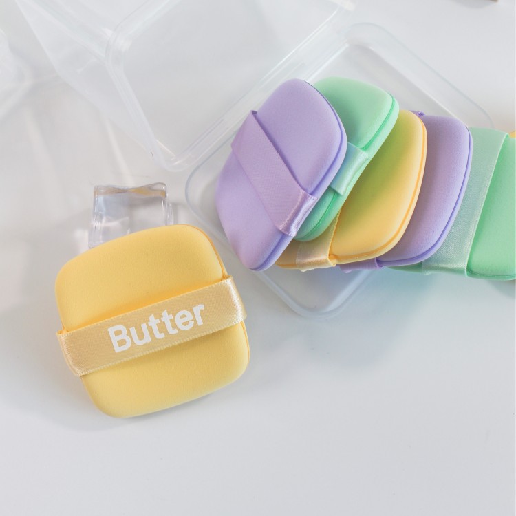 Guo Xiaoniu Butter Biscuit Air Cushion Powder Puff Dry and Wet Dual-use Sponge Foundation Makeup Tools Available on Both Sides
