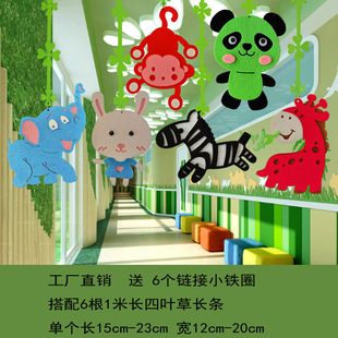 2022 factory direct children's room classroom roof air environment layout kindergarten hanging decoration creative cartoon
