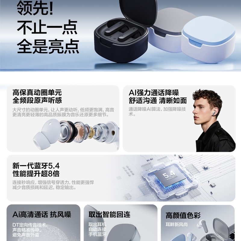 2025年新款入耳式蓝牙耳机无线新款降噪运动跑步品牌旗舰正品夹挂|undefined