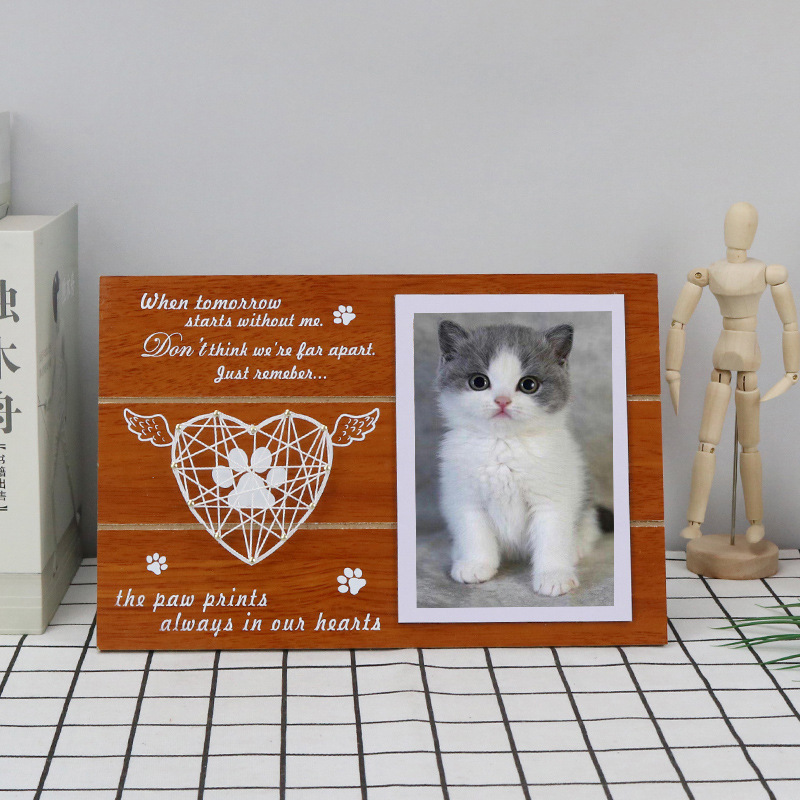 Cross-border spot wood density board winding line wooden love photo frame pendant wooden pet photo frame ornaments Cross-border spot wood density board winding line wooden love photo frame pendant wooden pet photo frame ornaments