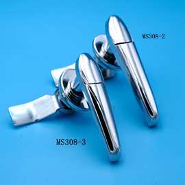 辉华长力锁具MS308-2-3防水把手锁配电开关柜门锁工业执手锁300系