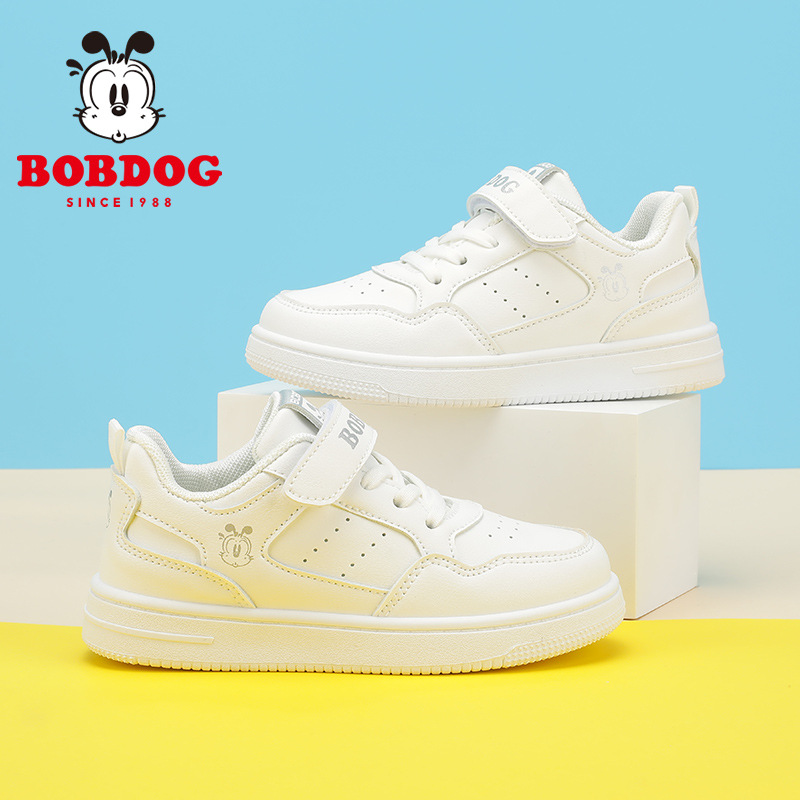 Babu Bean zapatos para niños zapatos blancos para niños zapatos blancos 2026 nuevos zapatos de primavera y otoño zapatos de skate para niñas