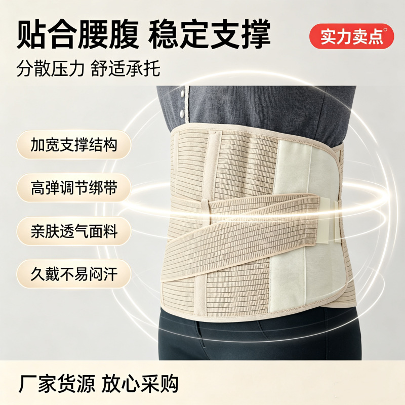工厂批发可调节加宽透气护腰带运动家用专用防护护具男女通用健身