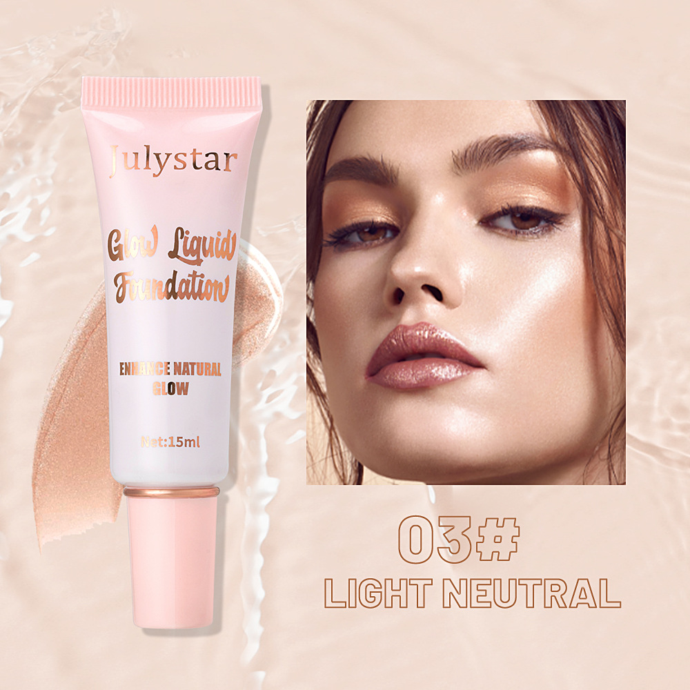 Julystar Facial Concealer Bestseller High-Gloss Pearlescent Foundation, Natural and Long-lasting brightening and moisturizing Foundation wholesale undefined