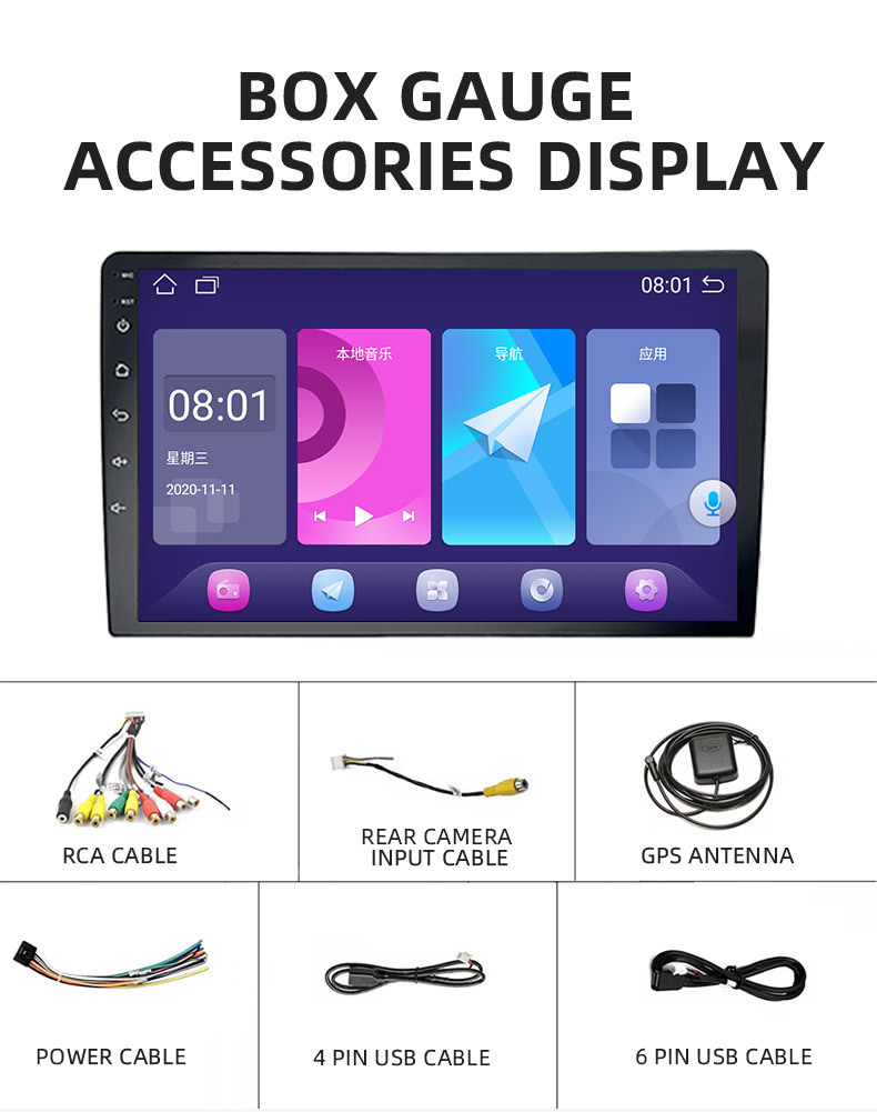 Cross-Border 9inch 10inch Car Navigation Car Gps Bluetooth Smart Car Navigator Multi-Function Car Player