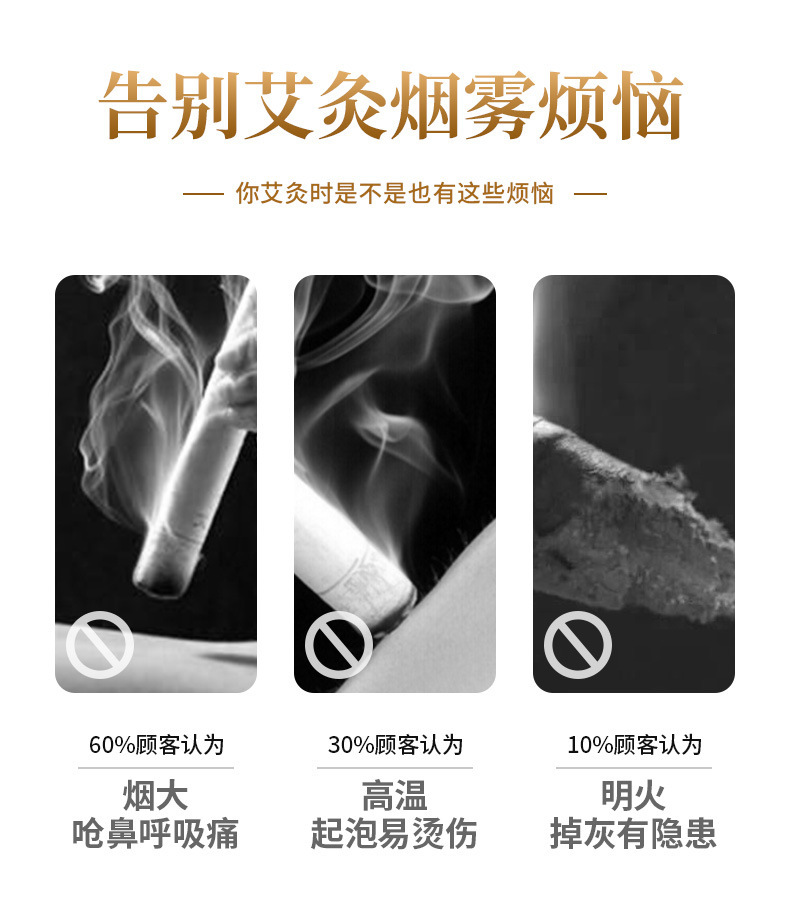 Smokeless Moxa Jar Handheld Moxibustion Box Portable Wooden Ai Jiu Tool with Strap for Home Warming Care preparation