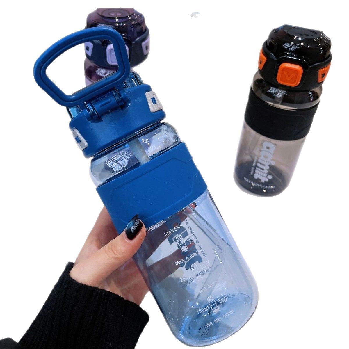 Yitong nuevo producto taza de agua deportiva taza de plástico para niños de gran capacidad botella de fitness portátil para estudiantes de verano resistente a altas temperaturas