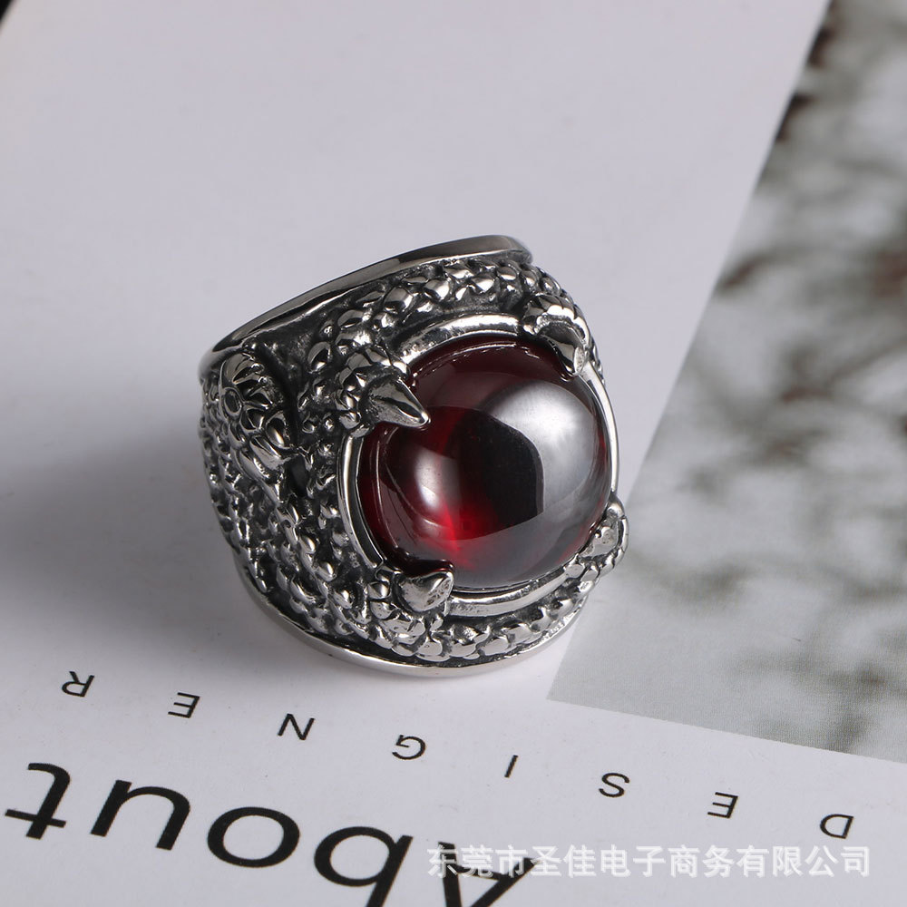 ŷ�����ų��а�����Ƕ���ɫ�ʯ��ָ ҹ����ʿ����ָ������SA757