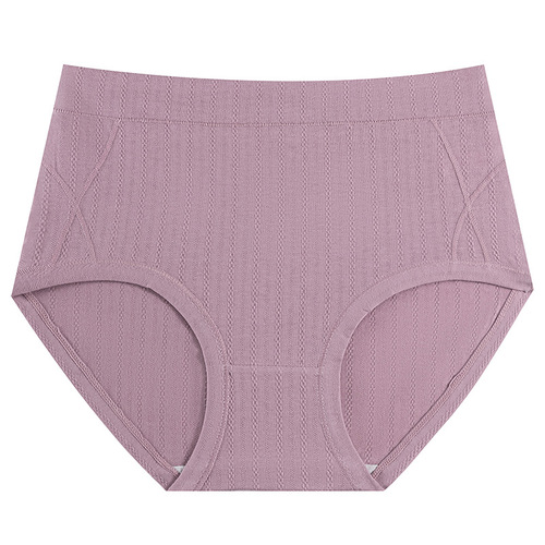 Women's Mid-Year Mother's Pure Cotton Antibacterial Large Size High-Waisted Shorts for Older Women and Plus-Size Fat MMs