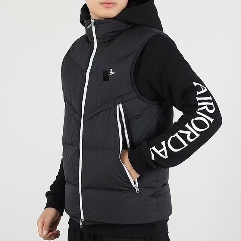 Autumn and Winter New Style Windproof and Warm down Cotton Cu4415 Vest Jacket for Men and Women, Sports Thickened Stand-Up Collar Vest