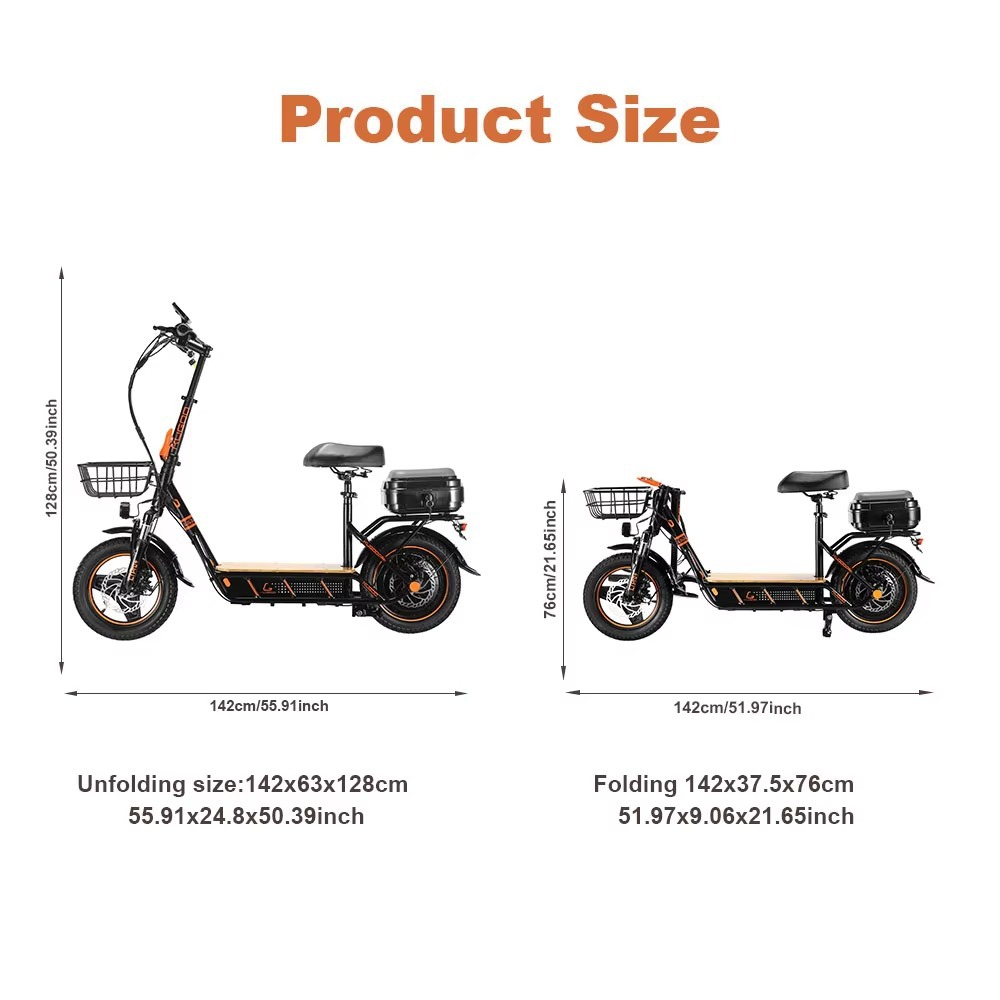 M Cross-Border Exclusive Supply 14inch Portable Two-Wheel Electric Scooter Foldable Commuter Scooter Adult Electric Scooter C1Pro+