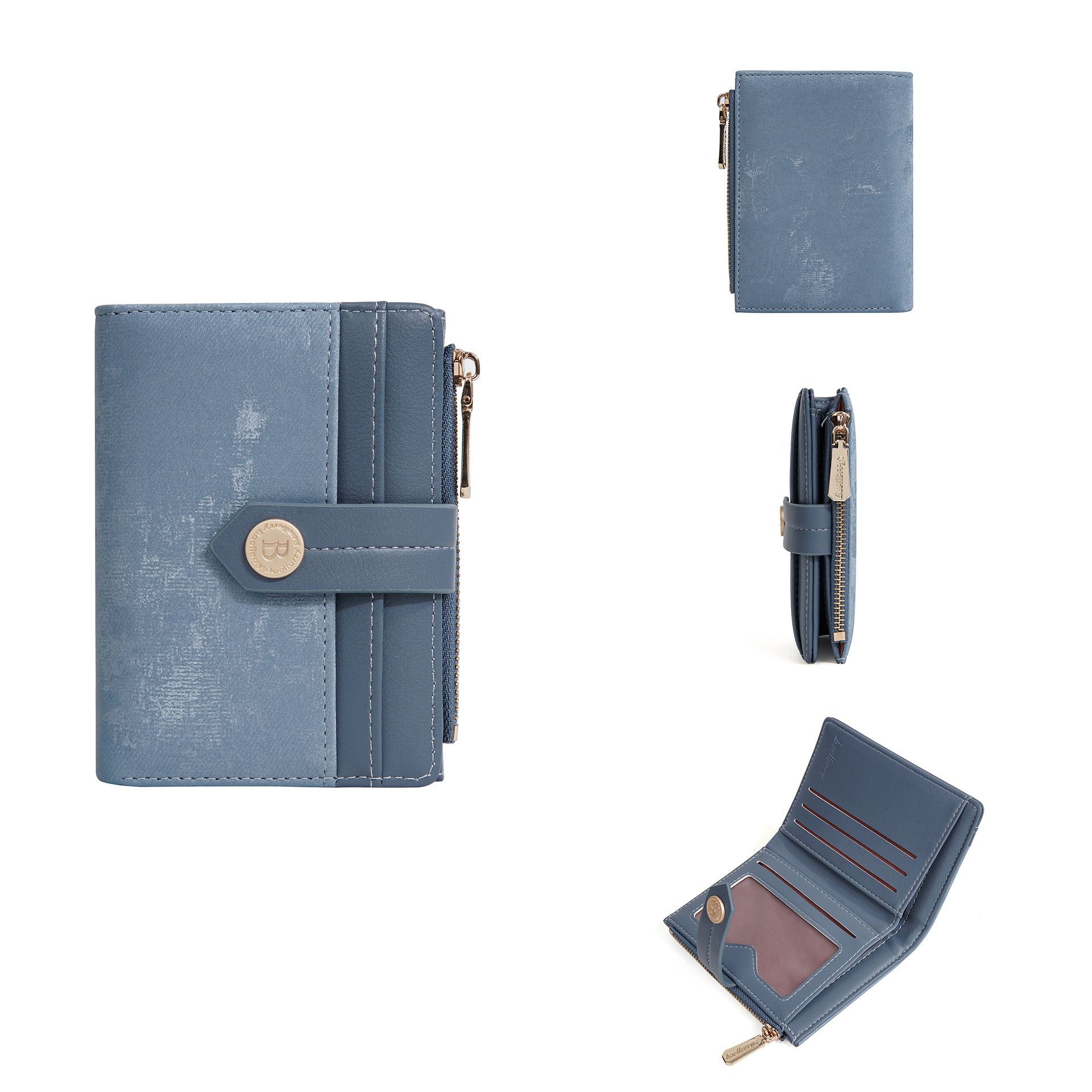 ウォレット カード ホルダー オールインワン レディース クロスボーダー 学生 レディース ハイエンド ショート インスタイル カード ホルダー ジッパー バッグ 小銭入れ