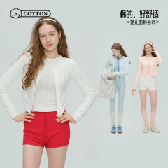 2025秋冬新品瑜伽服女棉质透气吸湿休闲外套蕾丝边瑜伽T长袖外套
