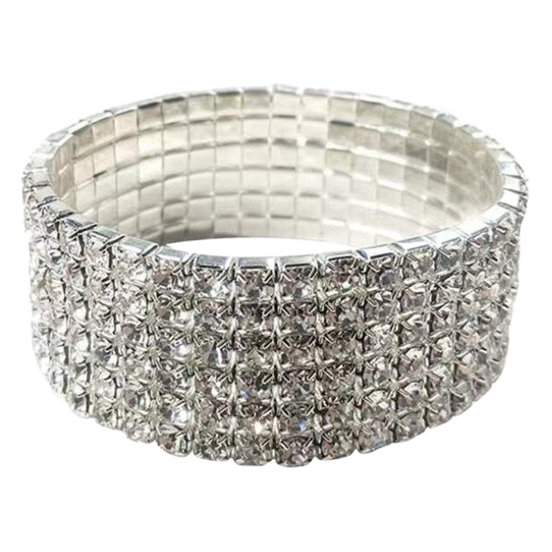 Factory direct supply fashion bride bracelet rhinestone bracelet Korean version of sweet commemorative bracelet jewelry wholesale